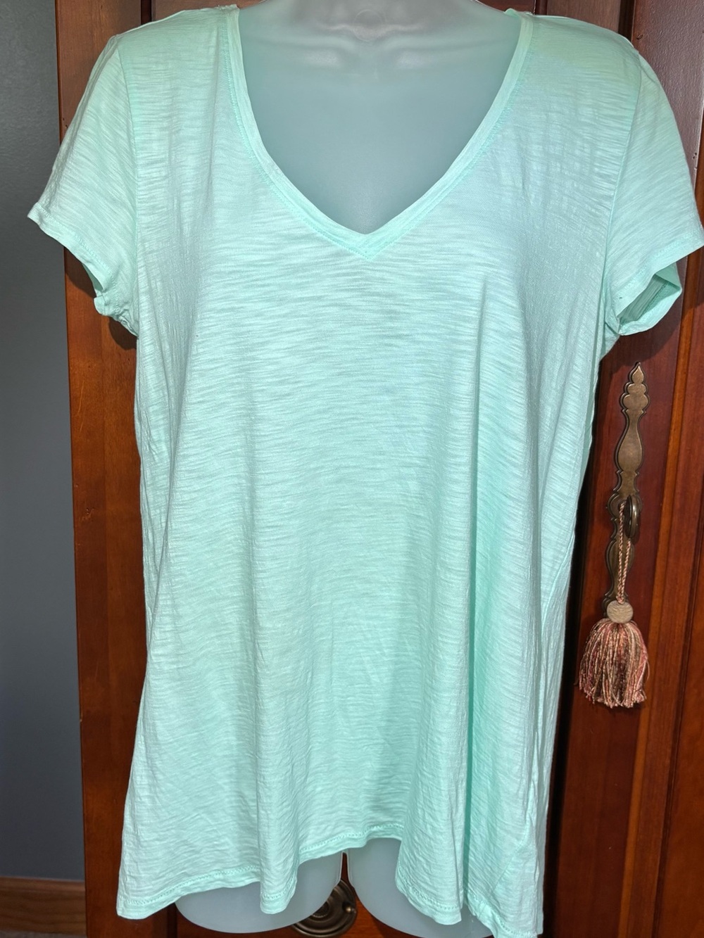 Mint V-Neck Women's Tee - Lightweight Short Sleeve Top